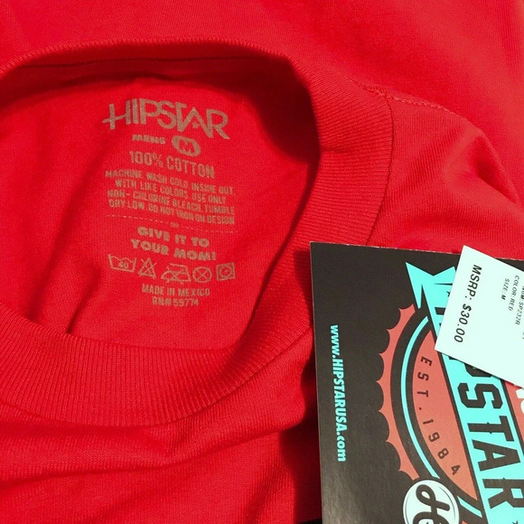 Hipstar NWT Red Graphic Shirt Men Various - Picture 10 of 10
